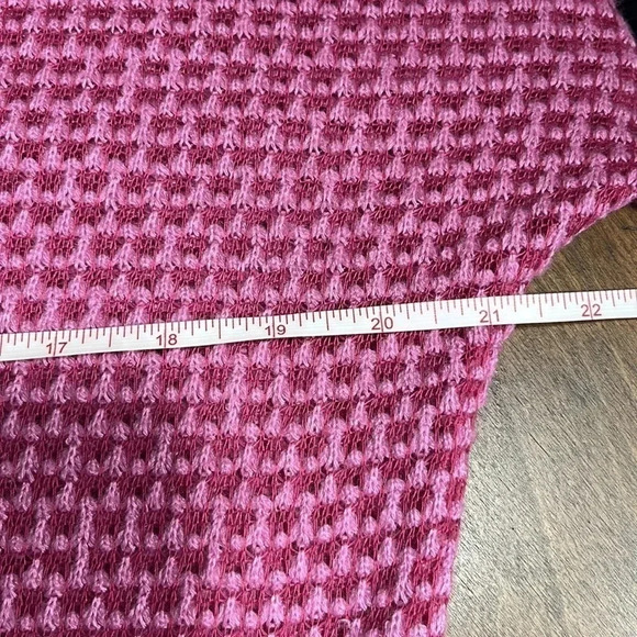 Umgee Pink Open Knit Cardigan Size S - Picture 7 of 7